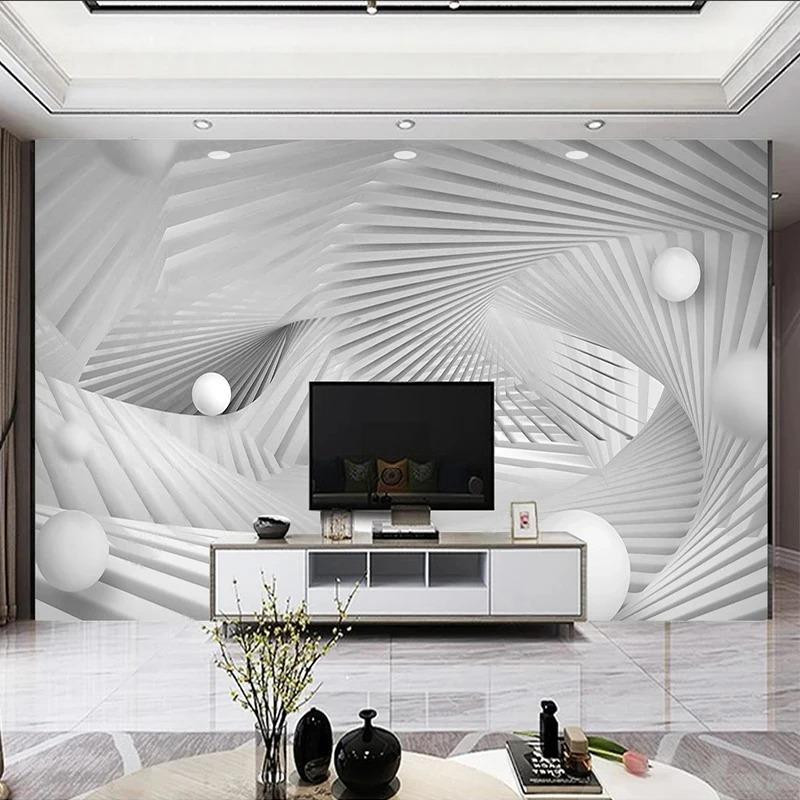 Современный минималистский 3D космический фон для гостиной, телевизора, дивана, настенная роспись, домашний декор