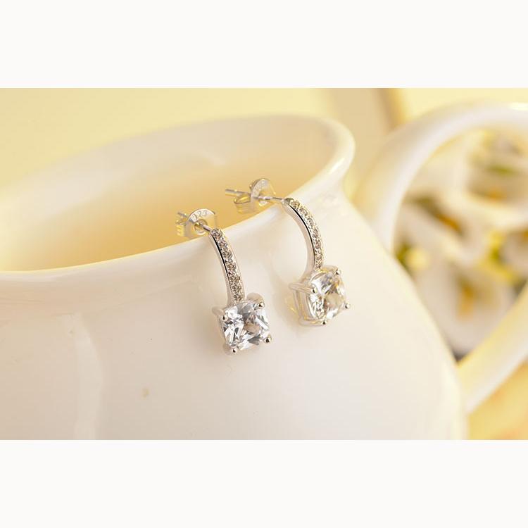 Zircon Earrings Earrings Women Fashion Party Jewelry Sparkling Accessories Daily Wear Gift for Girlfriends