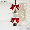 Vintage Bell Christmas Bell Ornament Fabric Bow Christmas Tree Pendant  Window Scene Decor