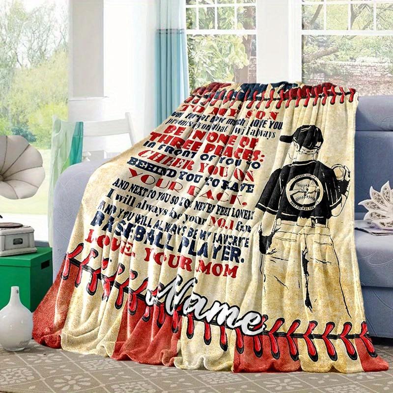 To My Son Customize Your Name Blanket Used For Chair Office Sofa Bed Camping Soft And Warm Giving Friends And Relatives Birthday Gifts Graduation