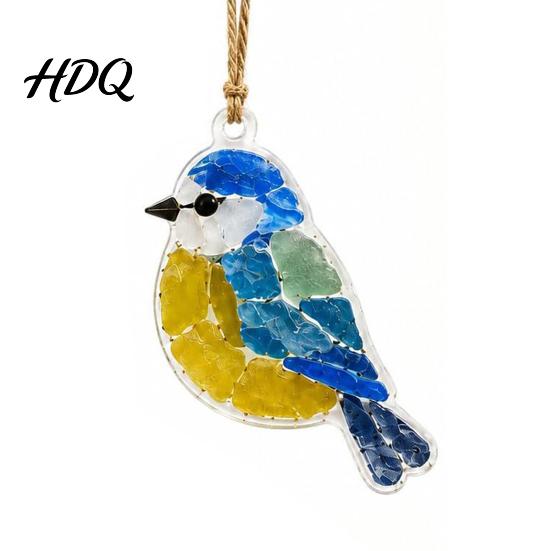 Подвесные украшения на окно, вдохновленные природой, Акриловый подвесной ornament-животное, Набор с эффектом морского стекла, Декор для растений в прибрежном стиле с веревкой для окон