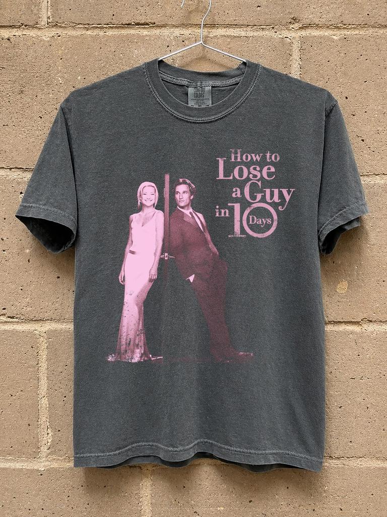 How to Lose a Guy in 10 Days Shirt, Comfort Colors Vintage Graphic Tee, Retro Andie Anderson T-shirt, Classic Movie Film Shirt