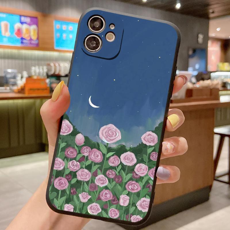 Чехол с узором для Samsung Galaxy A50 A51 A30S A70 A71 A01 A11 A21S A31 A10 A20 A30 A50S Цветочный силиконовый противоударный чехол