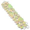 Natural Yellow Triplet Opal Gemstone 925 Sterling Silver Bracelet 7-8" M7L47