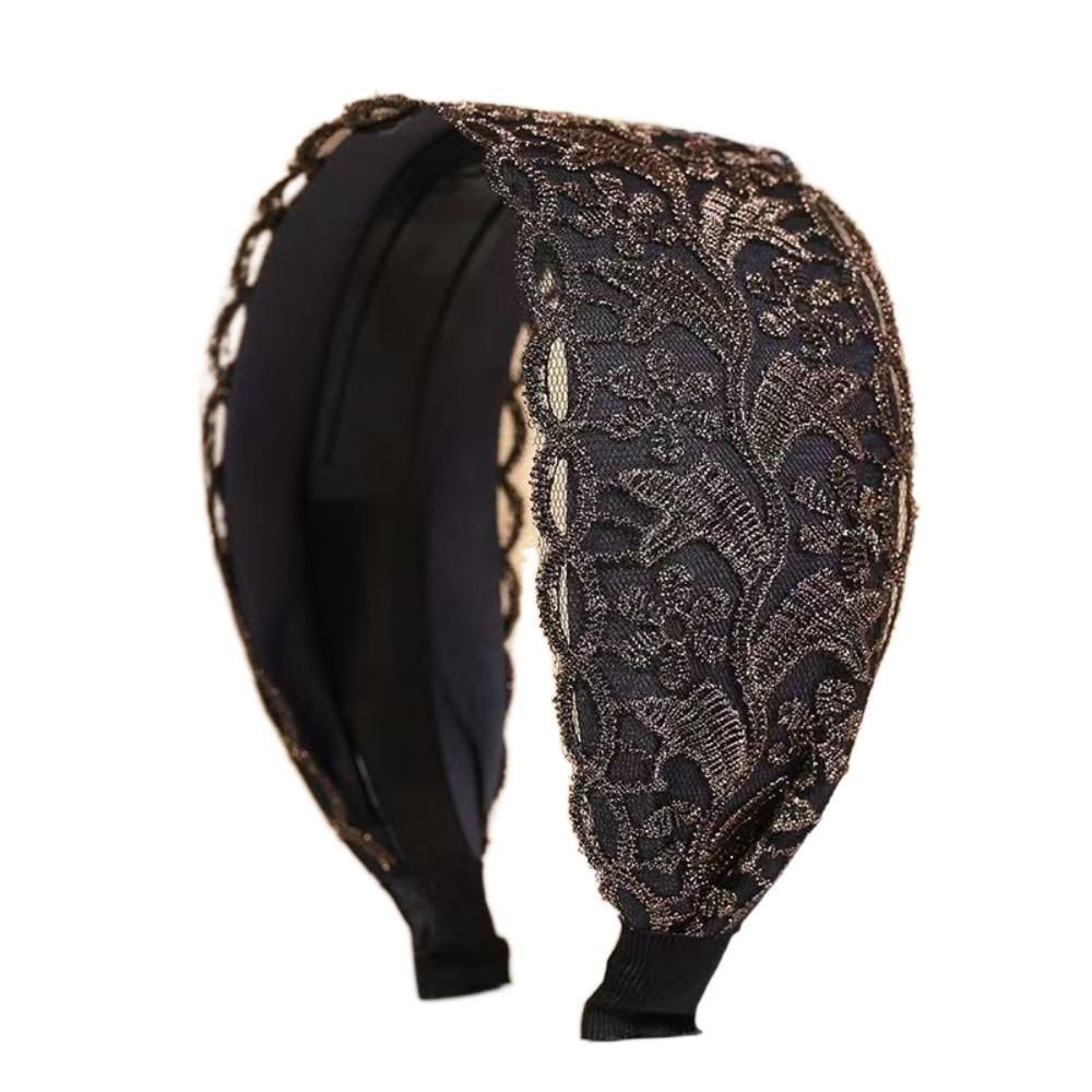 Нескользящая сетчатая повязка на голову с цветком избавит от хлопот с кружевными повязками для волос для мам/девочек