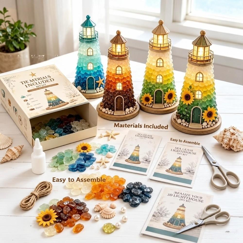 LED Lights Lighted Christmas Character Handmade Ocean Animal Art Making Home Decor