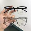 Retro Square Women Men Eyewear Vintage Retro Black Frame Anti Blue Light Glasses Optical Spectacle Eyeglasses
