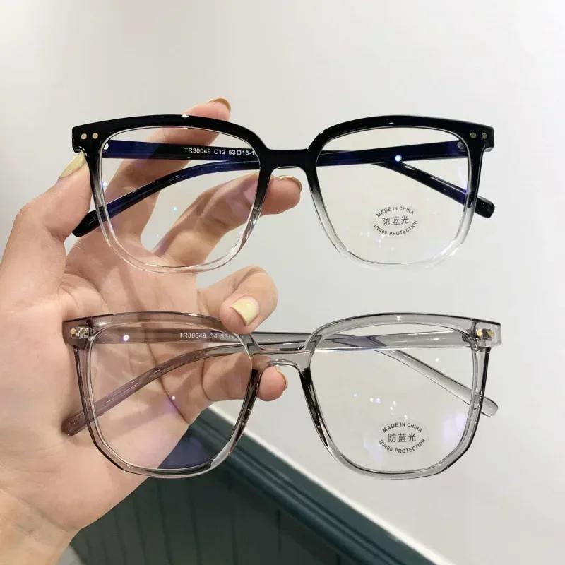 Retro Square Women Men Eyewear Vintage Retro Black Frame Anti Blue Light Glasses Optical Spectacle Eyeglasses