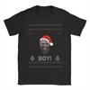 God Of War Kratos Merry Christmas Boy TShirt for Unisex Funny Cotton Tee Shirt Crew Neck Short Sleeve T Shirts Summer Clothing
