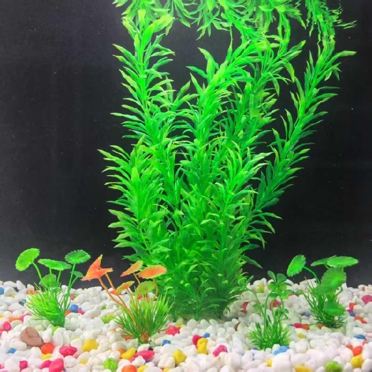 2 лота Искусственный шелк и пластик Водное растение Цветное Симулированное подводное для домашних или офисных аквариумов
