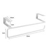 Kitchen Cabinet Door Drawer Roll Paper Towel Rack Holder Rail Organizer Hanger