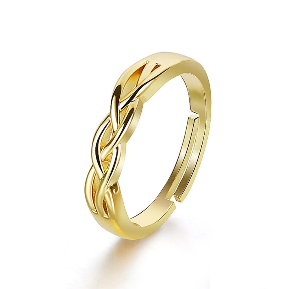 2023 Новая мода кольцо из 2 предметов Роскошный набор колец с бриллиантами унисекс Открытие Регулируемый изысканный подарочный набор колец Комбинация