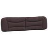 VidaXL Coussin de Tête de Lit, Oreiller de Lecture avec Fermeture à Glissière, Coussin de Lecture pour Lit Chambre, Marron 374619