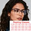 Новые Блестящие Очки для чтения с защитой от синего света Модные Очки для пресбиопии с большой оправой и пружинными петлями Женские Оптические очки