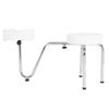 Adjustable PU Leather Tattoo Leg Arm Rest Pad Pedicure Foot Stool Chair White