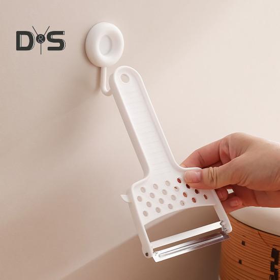 Ручная овощечистка с удобной ручкой, устойчивая к коррозии, прочная тыква, фиолетовый инструмент для затирания картофеля