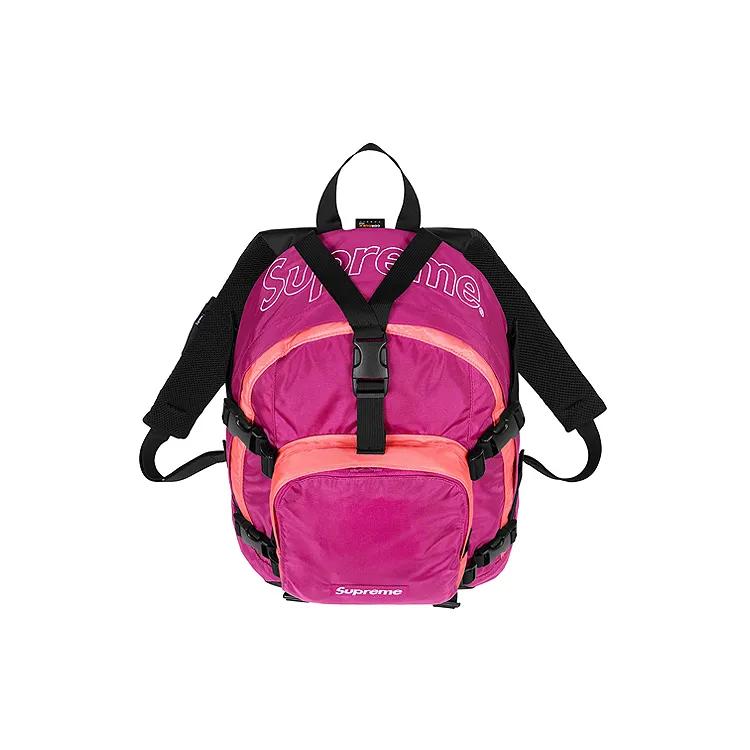 Supreme FW19Supreme FW19 Week 8 Athleisure Nylon Travel Bag Backpack Regular Unisex Rose Red (Unisex) Backpacks SUP FW19 017