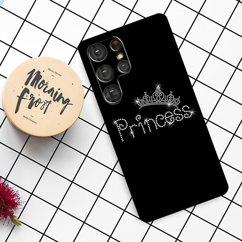 Чехол для пары Король Королева Влюбленные для Samsung Galaxy S21 S22 S23 S24 S25 Ultra S9 S10 S25 Plus S25 FE S20 FE Чехол для телефона