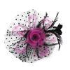 Flower Cocktail Wedding Feathers Hair Clip Alice Headband Clip Fascinator Hat Tea Party Headband