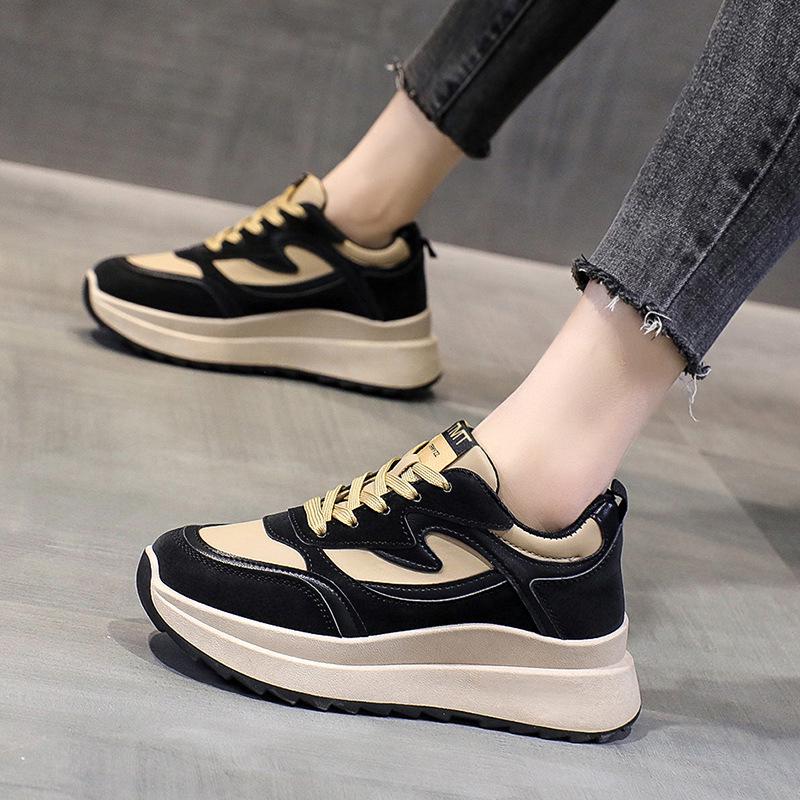 Women's 2022 Spring/Autumn Korean Style Fashion Casual Chunky Sole Breathable Forrest Gump Running Shoes