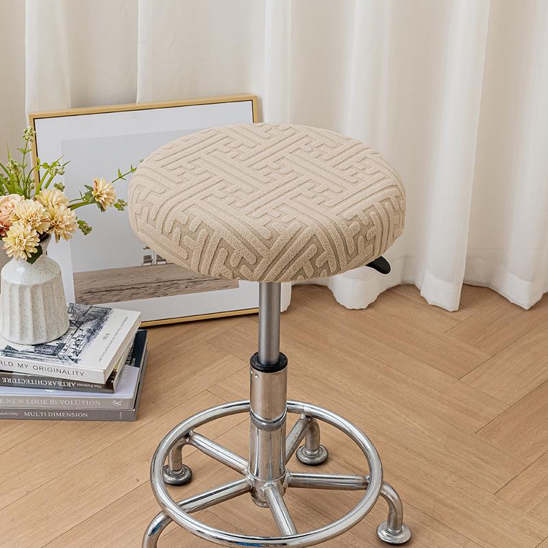 Чехол на круглый стул, чехол на табурет в половину упаковки, чехол на вращающееся кресло для салона красоты, чехол на подушку для барного стула, защитный чехол для подъемника