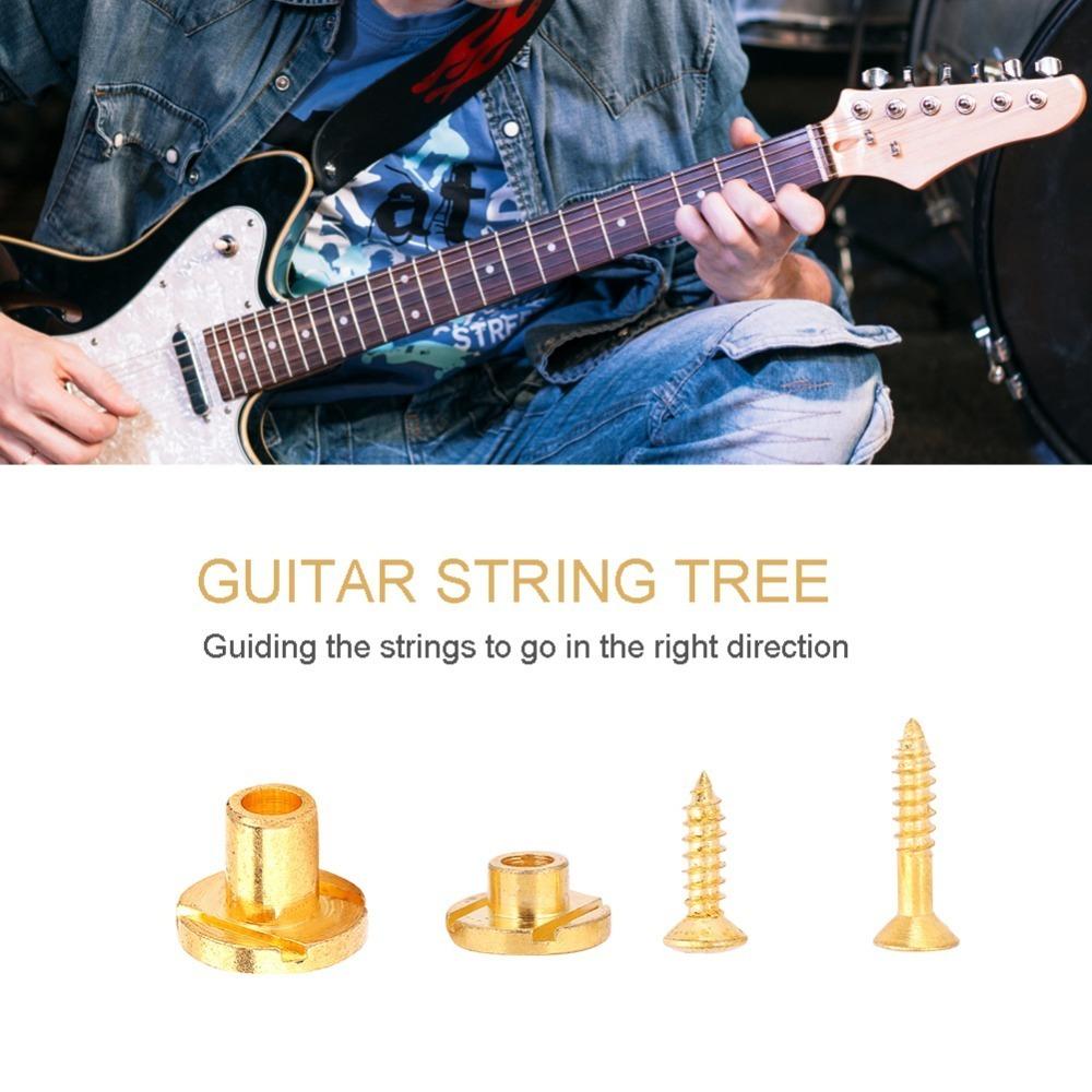 2Sets With Screw String Tree Retainer Silver Black Golden Guitar Accessory Part For Electric Guitar