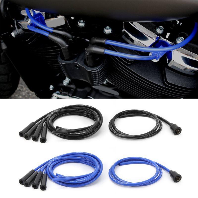 Spark Plug Wire 1 Meter Length 8Mm Ignition Wire Set For 4 Cylinder Classic Car Vehicles