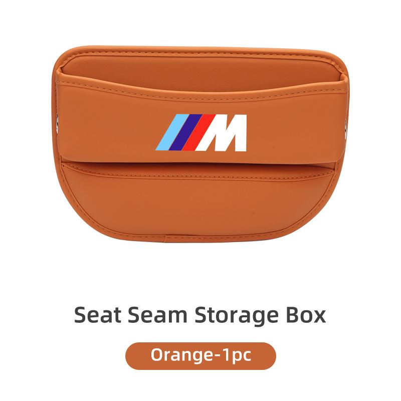 Leather Car Seat Seam Storage Box Phone Wallet Organiser Accessories For BMW E93 F10 F20 F30 F40 F15 F25 F26 F31 F49 F86 M3 M5 HOPDJ1