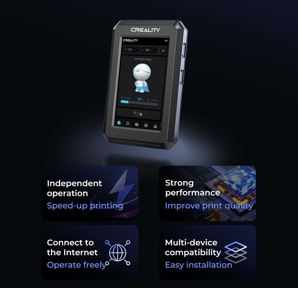 Интеллектуальный комплект камеры с экраном управления 3D-принтером Creality Nebula, разрешение 1920x1080, удаленный мониторинг