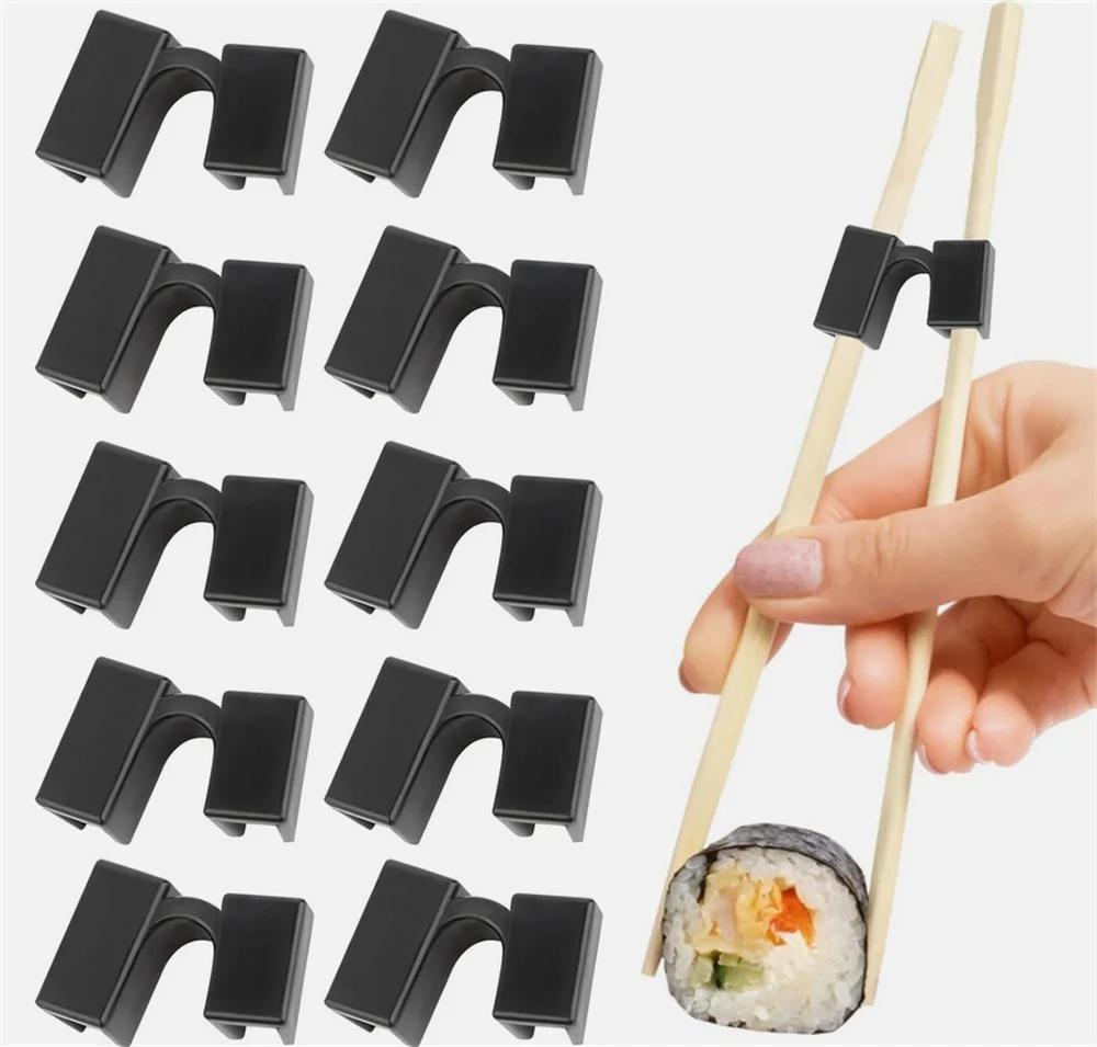 10 шт. Многоразовые тренажеры для палочек - Помощники для китайских палочек для начинающих, для обучения детей, кухонные аксессуары для сервировки стола