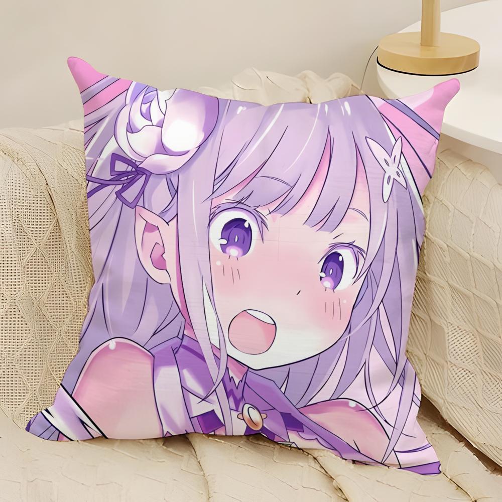 ReLife иной мир ноль Рем Наволочка Натуральный Лен Двусторонняя Печать Диван Домашний Декор Чехол для Подушки