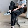 Fashionable Mesh Splicing Drawstring Harem Pants Summer Women's Sports Pants