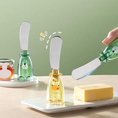 Столешница, лопатка для масла, мультяшное пищевое лезвие из нержавеющей стали, стоячий хлеб, тост, сыр, десерт, варенье, инструмент для разбрасывания крема, кухонные гаджеты