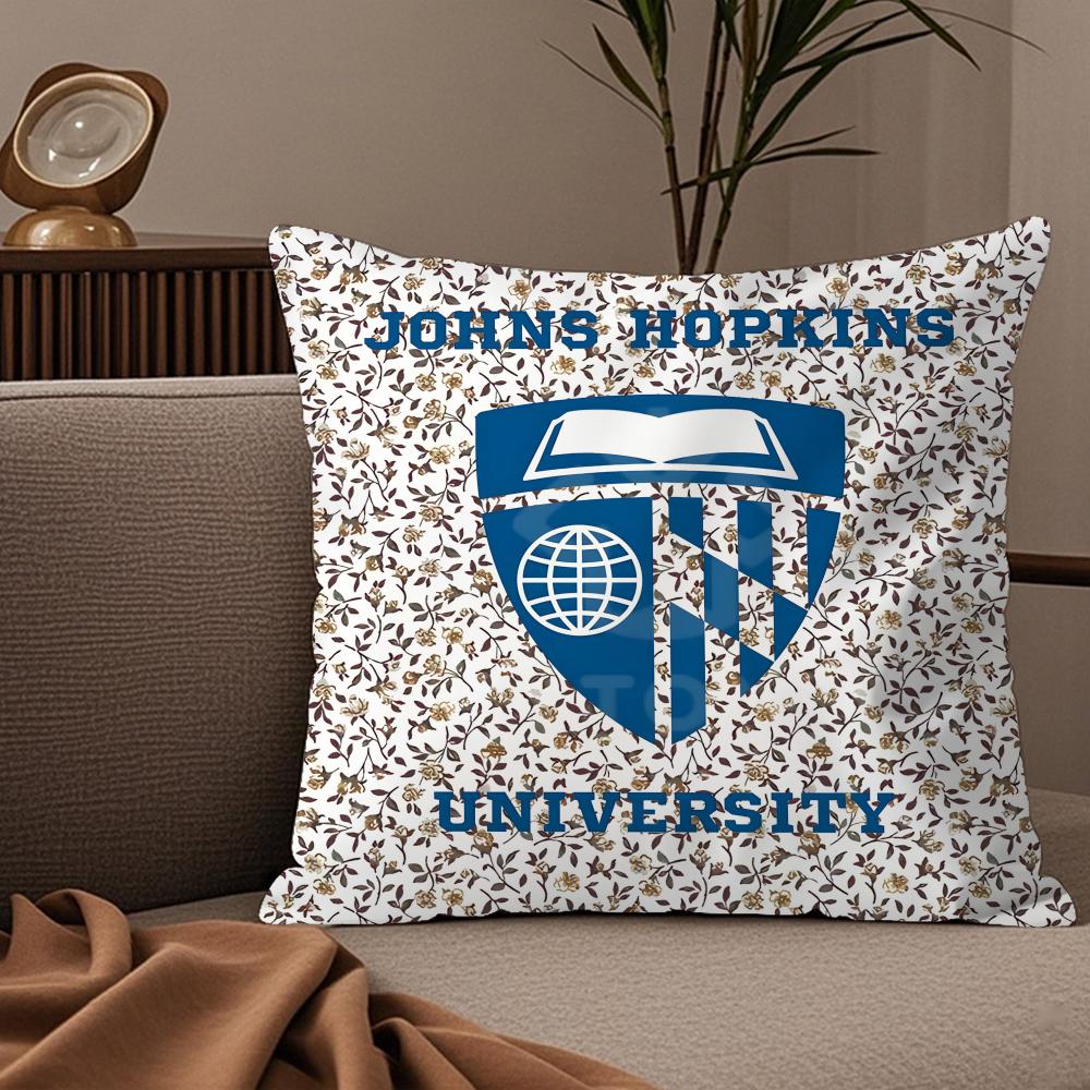 The Johns H-Hopkins University Pillow Case Silky Elegant Comfort Sofa Bed Invisible Zipper
