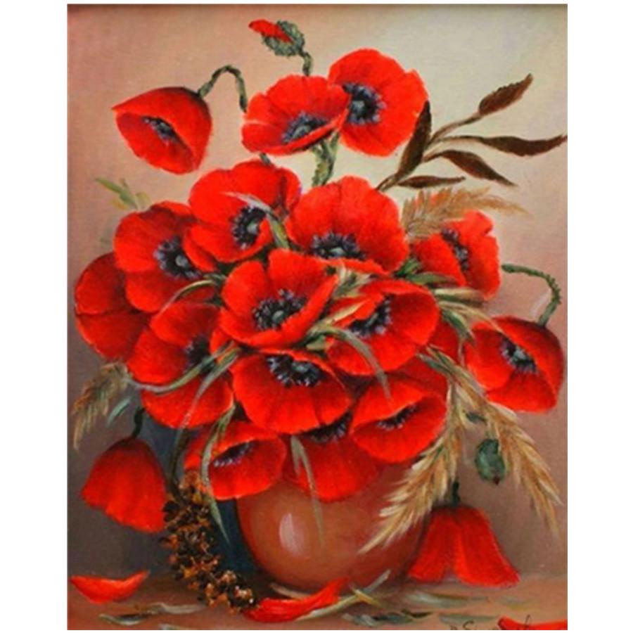 Full 5D Diy Diamond Painting Beautiful Flower Diamond Embroidery Full Lay Anime Cross Stitch Kits Home Decor Handmade Gift