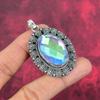 Faceted Mystic Topaz Pendant, 925 Sterling Silver Pendant Jewelry, Gift For Women Handmade Pendant Gemstone Jewelry