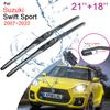 Щетки стеклоочистителя переднего стекла автомобиля для Suzuki Swift Sport 2007 2008 2009 2010 ~ 2022, две бескаркасные резиновые щетки для очистки снега