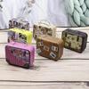 Винтажная жестяная коробка в виде чемодана: Мини-кейс для путешествий, Держатель для свадебных конфет, Кошелек для монет, Креативный подарок, Металлическая упаковка