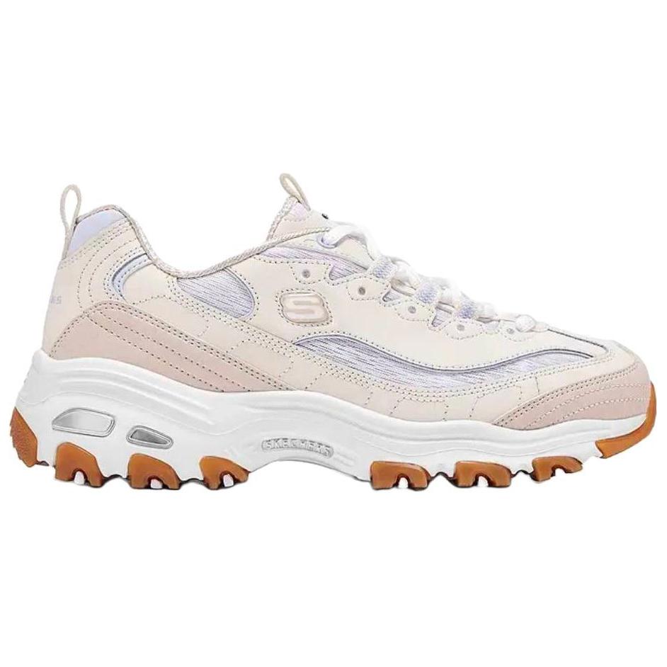 Skechers D'Lites Низкие Кроссовки на Толстой Подошве Женские Бежевые 150534-NTBL