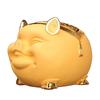 Golden Pig Ornaments Children's Gift Piggy Bank Resin Crafts Home Decoration Accessories Modern Shop Opening Gifts Lucky Pig
