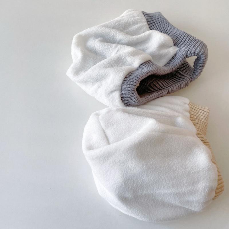 Детская вязаная шапка Зимняя плюшевая шапка Детская милая шапка с ушками Шапка для защиты ушей младенца