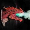 Sprayer LED Dragon Head Hanging Lamp Lantern Wall Lamp Resin Dinosaur Crafts Halloween Decoration Pendent Lamp