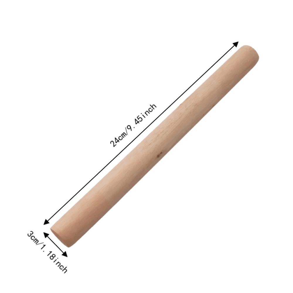 Sturdy Wood Small Rolling Pin Smoothing Texture Fondant Roller Smooth Dough Roller  Fondant Rolling