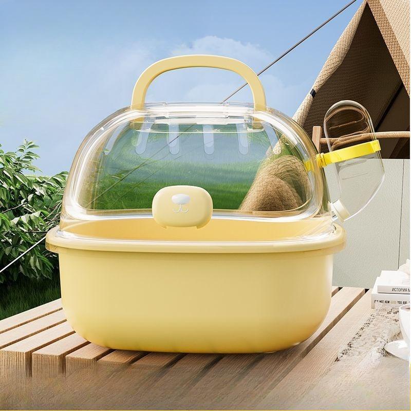 Hamster Cage, Portable Cage, Portable Cage, Golden Bear Hamster Cage, Transparent Skylight, Pet Supplies