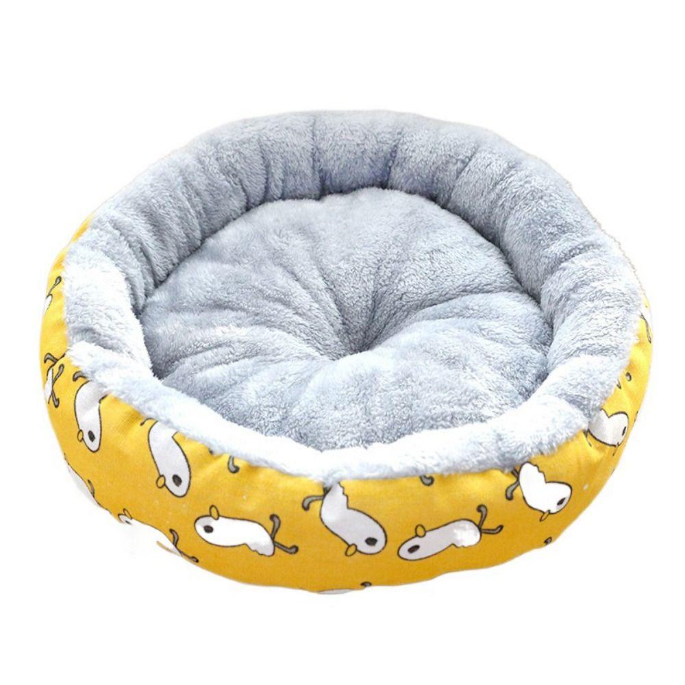 Корзины для сна с рисунком из мультфильма «Кошка», холщовое/бархатное гнездо для собак, хлопковое гнездо для щенков
