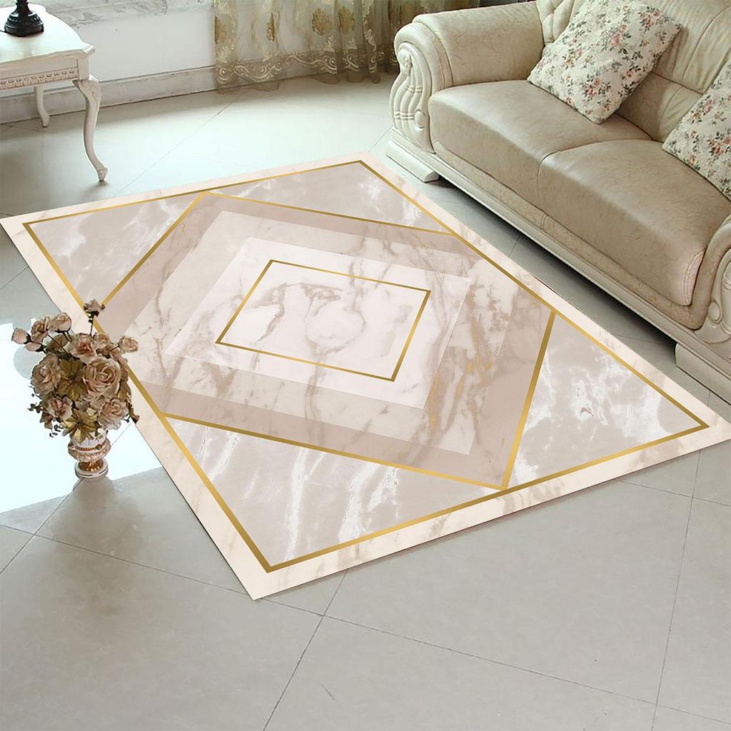 EPeddler Home Современный классический узор Цифровая печать Моющаяся нескользящая кожаная основа Ковер нового поколения для кухни, гостиной и спальни