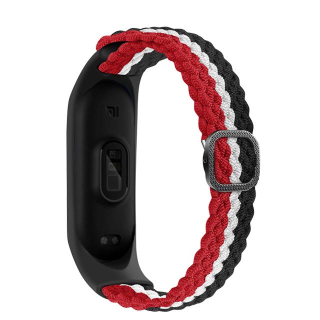 Браслет для Mi band 10 8 7 6 Ремешок Эластичный регулируемый Нейлоновый плетеный Miband4 miband 5 correa Браслет для xiaomi Mi band 3 7 9