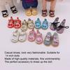 1 Pair Colorful Fashionable Good Hand Feel Lovely Bow Knot Girl Doll Shoes Doll Shoes Toy