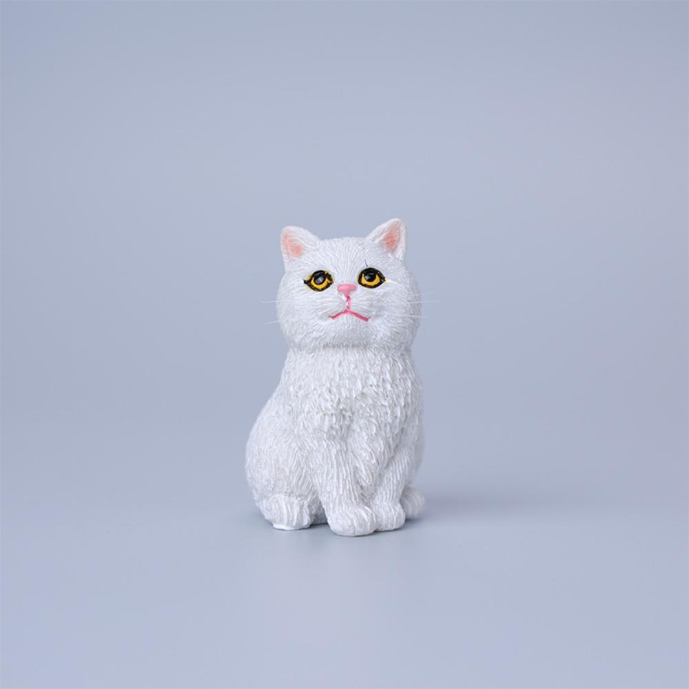 Simulation Cat Pet Model Cute Mini Cat Decoration Creative Cat Ornament  Kids Toy