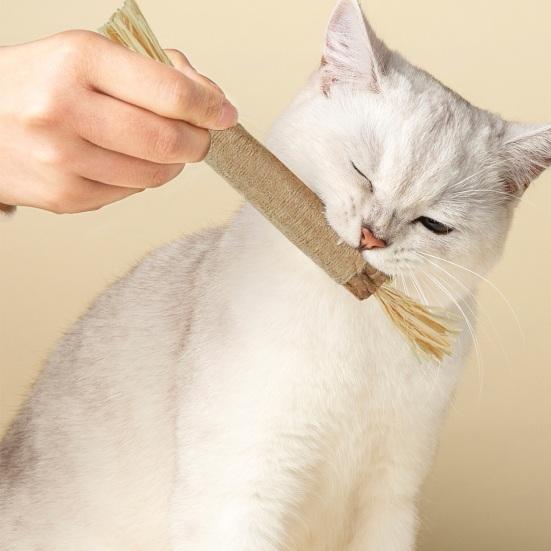 Кошачья жевательная палочка, игрушка из натуральной виноградной лозы, игрушка для здоровья зубов, молярная игрушка, кошачья мята, лакомство, игрушки, палочка для чистки зубов для домашних котят
